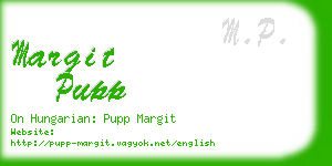 margit pupp business card